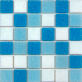 Декоративная мозаика М-Витреа Water Water 01 322x322 (белый/голубой)