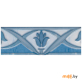 Фриз керамический Beryoza Ceramica ЕЛЕНА синяя цветок 822070041 200x70