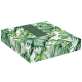 Блюдо фарфоровое Easy Life зелёный пальмовый лист TROPICAL LEAVES 35x29 см