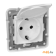 Розетка с крышкой Legrand Etika 672226 (белый)