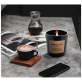 Свеча ароматическая с деревянным фитилем в стекле аромат кедрового дерева и ванили Bispol SN 100-81