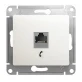 Розетка телефонная Schneider Electric Glossa GSL000681T RJ11 перламутр