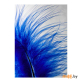 Картина на стекле Stamprint Синее перо (AR024) 70х50 см