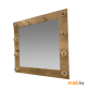 Зеркало Garda 5/1_600_PVC без лампочек (дуб) 600х600 мм