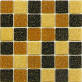 Декоративная мозаика М-Витреа Terra TERRA 03 322x322 (черный/коричневый/золотистый)
