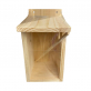 Кормушка деревянная с оргстеклом 26,5х18х26,5 см