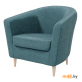 Кресло для отдыха Делком40 Тунне (TUNNE ACH Queen Teal) голубой