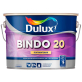 Краска Dulux Bindo 20 полуматовая для стен и потолков белая BW 10 л