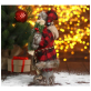 Дед Мороз В мохнатой шубке с лыжами (5036017)