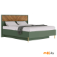 Кровать BRW SIENA LOZ160х200 с п/м., дым. зел./дуб вотан, 014