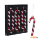 Набор стеклянных новогодних игрушек Candy stick ABT611800 (6 шт.)