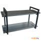 Полка настенная Allerd 2 Rion (4060210700) чёрный муар, металл бруклин 70x30x40 см