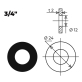 Прокладка резиновая 3/4" MasterProf ИС.130382 (10 шт.)
