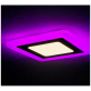 Светильник TruEnergy светодиодный с декоративной подсветкой квадратный 6+3W розовый (10264)