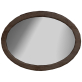 Зеркало Бел-Гаммари Гамма Люкс 3 950x600 мм (камень темный)