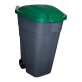 Бак Plast Team для раздельного сбора мусора с крышкой на колесах (PT9990ЗЕЛ-1) 110 л