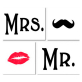 Репродукция на холсте Styler 64x74 см Mr & Mrs CA-01273