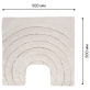 Коврик для ванной с U-вырезом Fora Создавая мечты (FOR-DA050-U 50BG) 500x500 мм