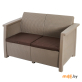 Диван садовый Keter Toledo Love Seat (капучино)