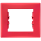 Рамка для розетки или выключателя Schneider Electric Sedna SDN5800141 (красный)