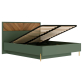 Кровать BRW SIENA LOZ160х200 с п/м., дым. зел./дуб вотан, 014