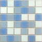 Декоративная мозаика М-Витреа Water Water 04 322x322 (серый/голубой)