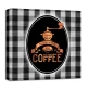 Репродукция на холсте Styler с эффектом нанесения золота 32x32 см Coffee CA-11550
