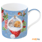 Кружка фарфоровая Easy Life With love at christmas puppies (R1770#WL04) 350 мл