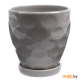 Горшок для цветов керамический CR15011-3 (серый)