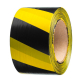 Лента полимерная сигнальная Милен желто-чёрная 50 мм x 200 м