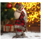 Дед Мороз В мохнатой шубке с лыжами (5036017)