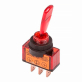 Тумблер REXANT 12V 20А (3c) ON-OFF однополюсный с красной подсветкой (ASW-13D) 06-0335-B