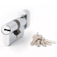 Механизм цилиндровый Palladium 80 C BK CP (хром)