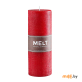 Свеча-столбик Melt декоративная (20x7,5 см) красная