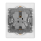 Розетка со шторками Legrand Etika 672223-00.00-00.00-00.01 (белый)