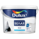Краска ВД-АК Dulux ослепительно белая матовая для стен и потолков 10 л