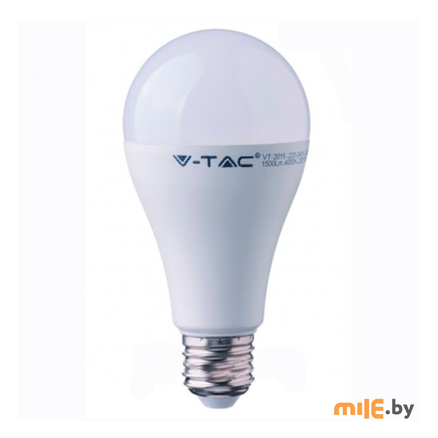 Lampa Svetodiodnaya V Tac Vt 2015 Sku 4454 15vt A65 E27 220v 50gc 4000k Kupit V Minske Harakteristiki Cena Foto