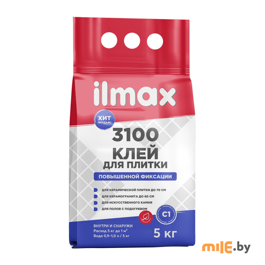 Клей для плитки повышенной фиксации Ilmax 3100 5 кг купить в Mile